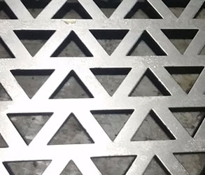Stainless Steel Triangle Holes Perforated Sheet